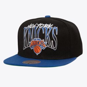 Mitchell-Ness-Black-New-York-Knicks-Rise-Up-Snapback-Hat-300x300