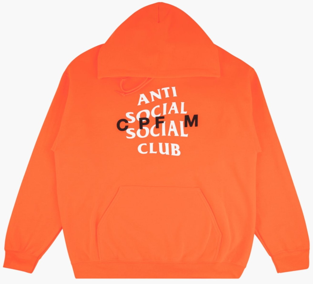 Худи Anti Social Social Club x CPFM Hoodie Orange