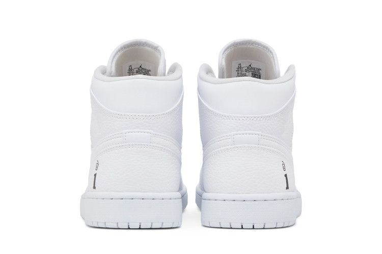 Кроссовки Interscope Records x Air Jordan 1 Mid 'Triple White'