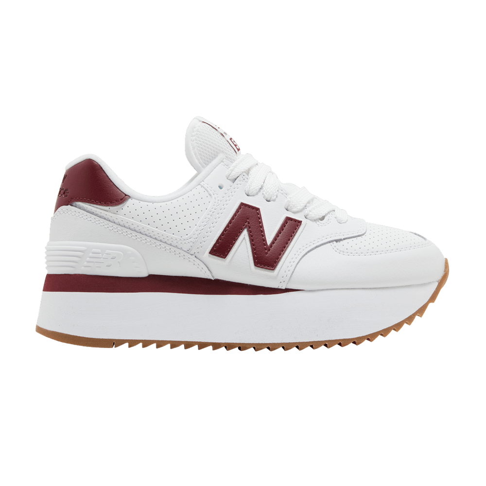 Кроссовки New Balance Wmns 574+ 'White Burgundy'