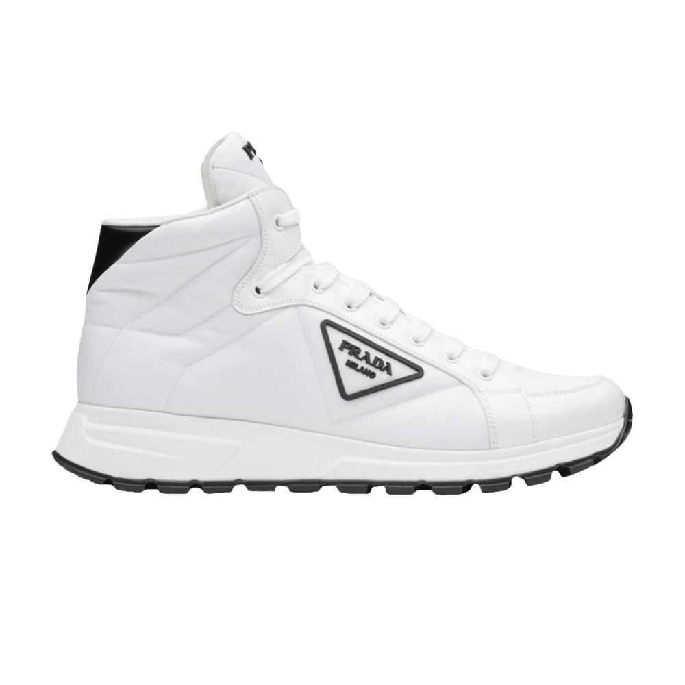 Кроссовки Prada Prax 01 Re-Nylon and Brushed Leather 'White Black'