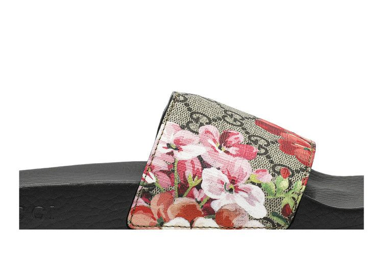 Сланцы Gucci Wmns GG Supreme Slide 'Blooms'