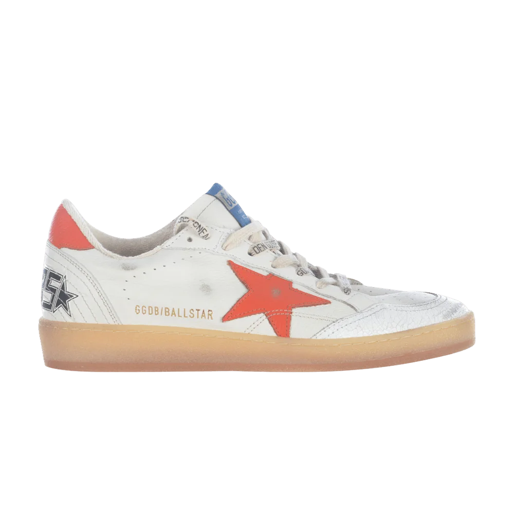Кроссовки Golden Goose Ball Star 'White Orange'