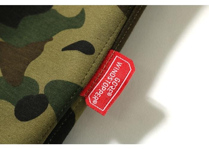 Худи BAPE 1st Camo Windstopper PONR Shark Full Zip Hoodie Green