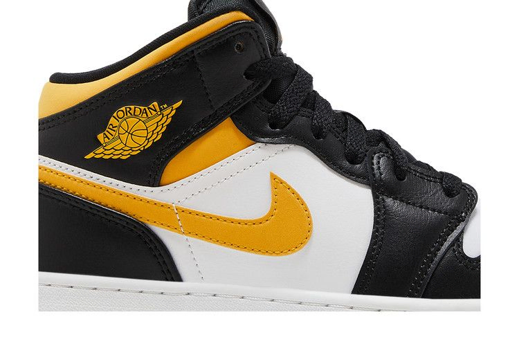 Кроссовки Air Jordan 1 Mid GS 'Black University Gold'