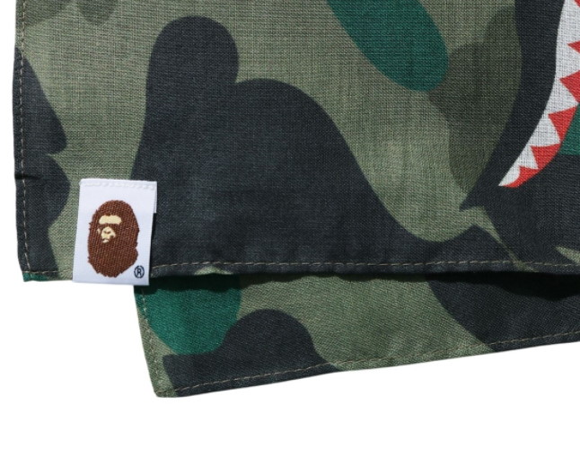 Бандана BAPE Shark Bandana Green