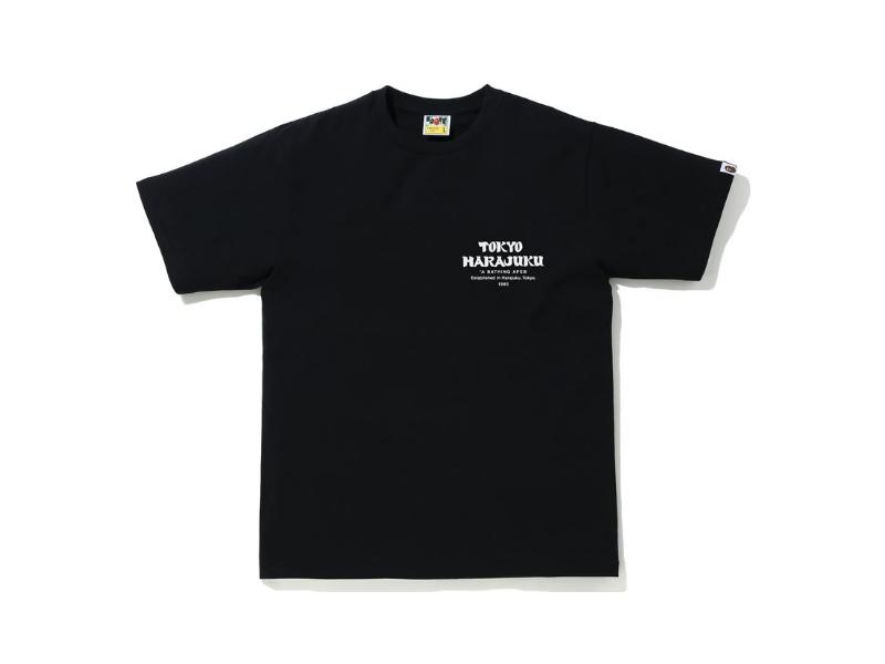 Футболка BAPE ABC Camo Daruma Tee Black/Pink