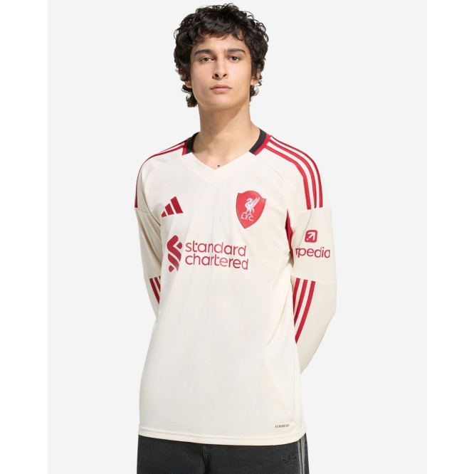 Футбольный лонгслив Liverpool FC adidas Mens 25/26 Away Long Sleeve Jersey