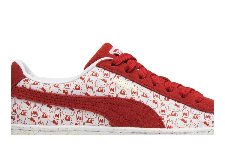 Кроссовки Hello Kitty x Puma Wmns Suede 'Bright Red'