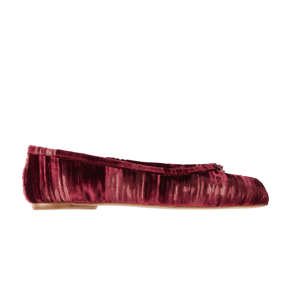 Кроссовки Maison Margiela Wmns Tabi Ballerina 'Cordovan Red Velvet'