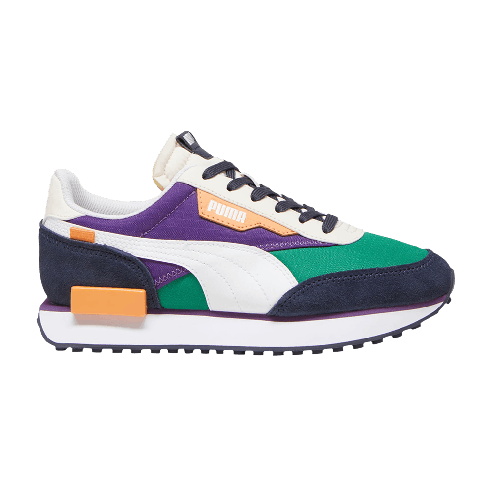 Кроссовки Puma Future Rider Play On Big Kid 'Archive Green Purple Pop'