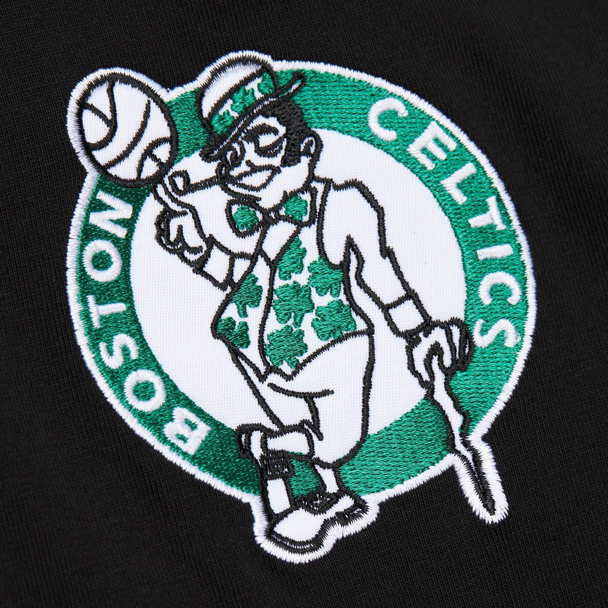 Футболка Mitchell & Ness Jacquard Ringer SS Vintage Logo Boston Celtics T-Shirt