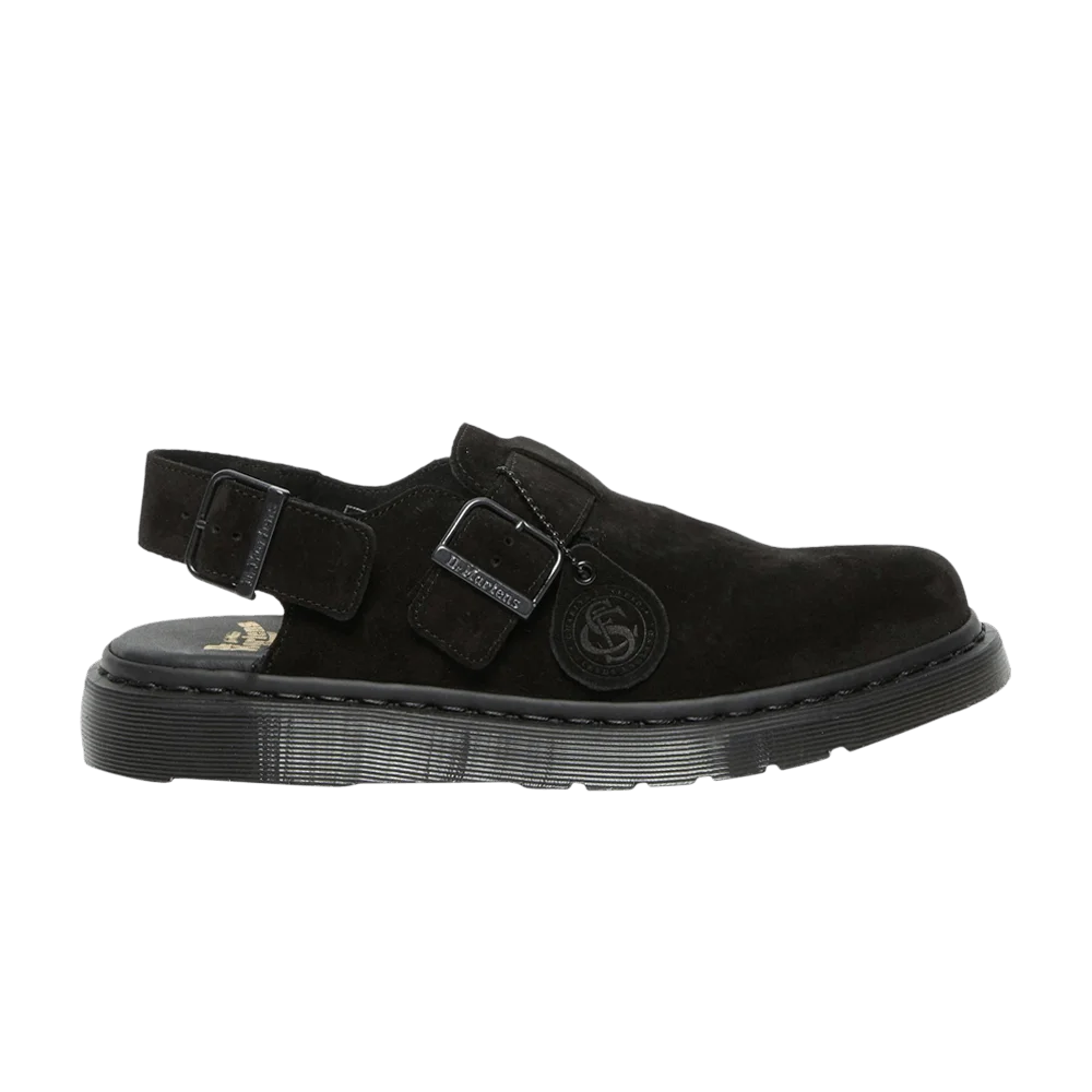 Dr.-Martens-Jorge-Made-in-England-Suede-Slingback-Mule-Black