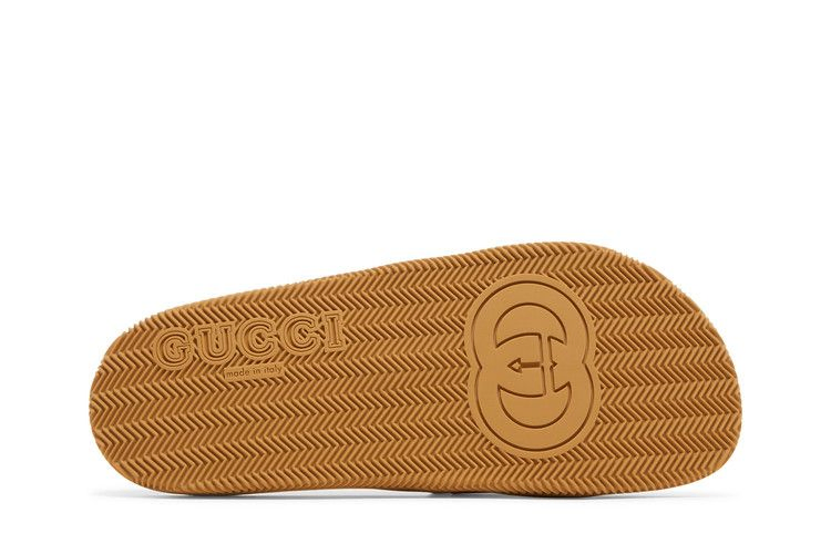 Кроссовки Gucci Slide 'Interlocking G - Orange Green'