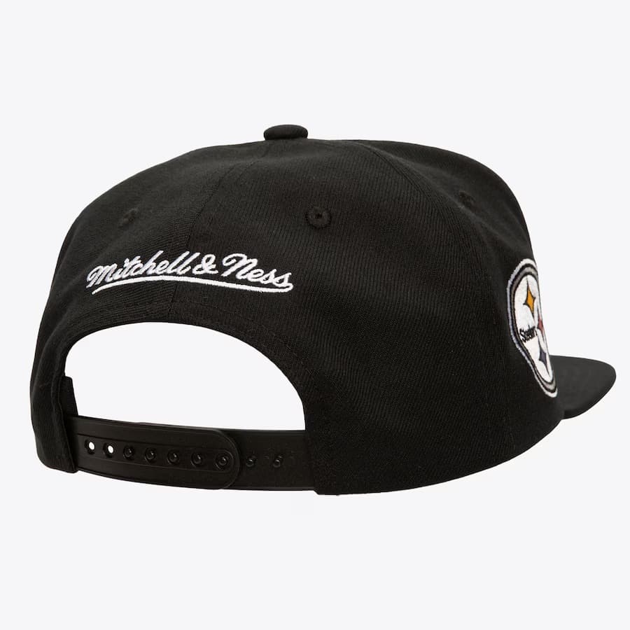 Бейсболка Mitchell & Ness Black Pittsburgh Steelers Diamonds Up Snapback Hat