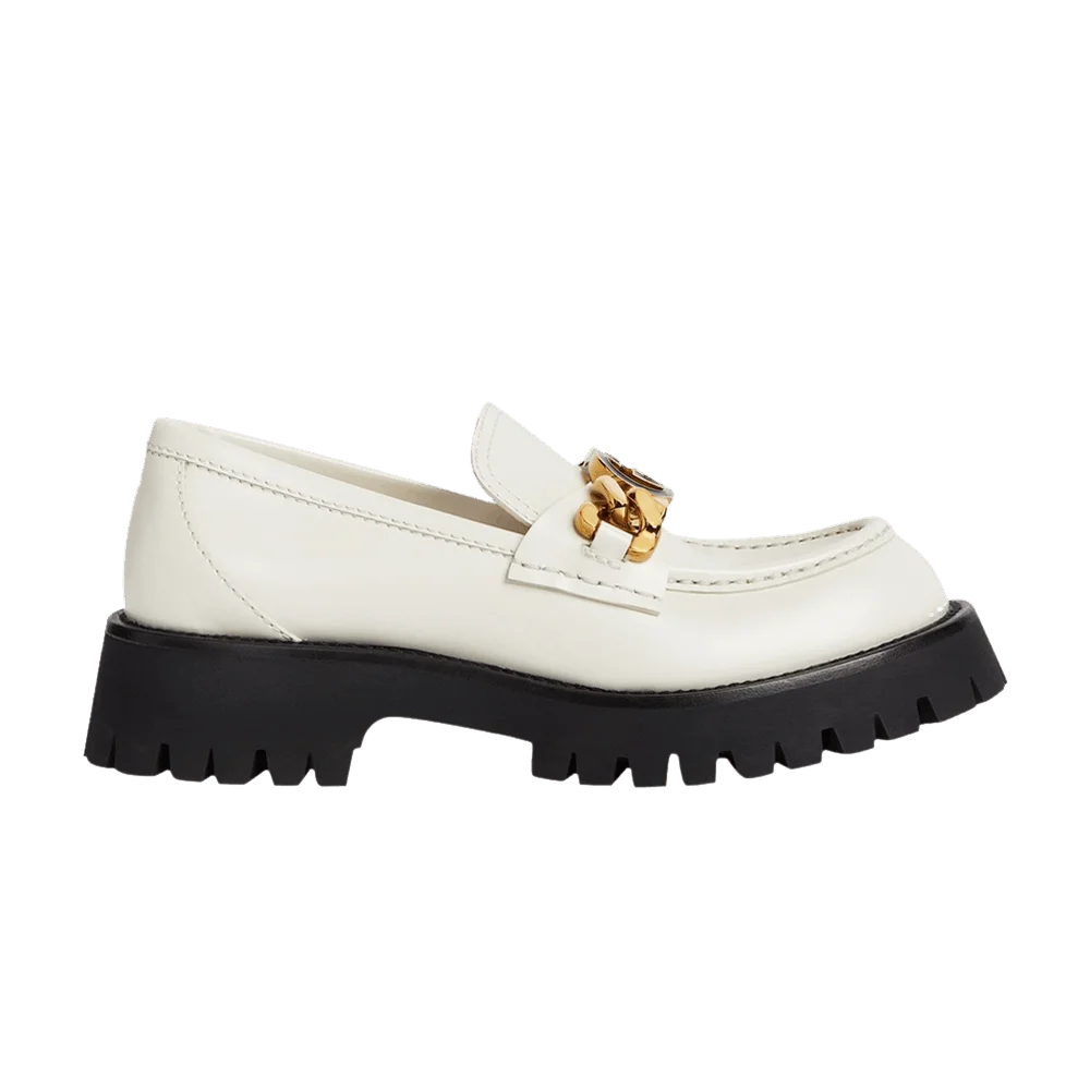 Кроссовки Gucci Wmns Lug Sole Loafer 'Mystic White'