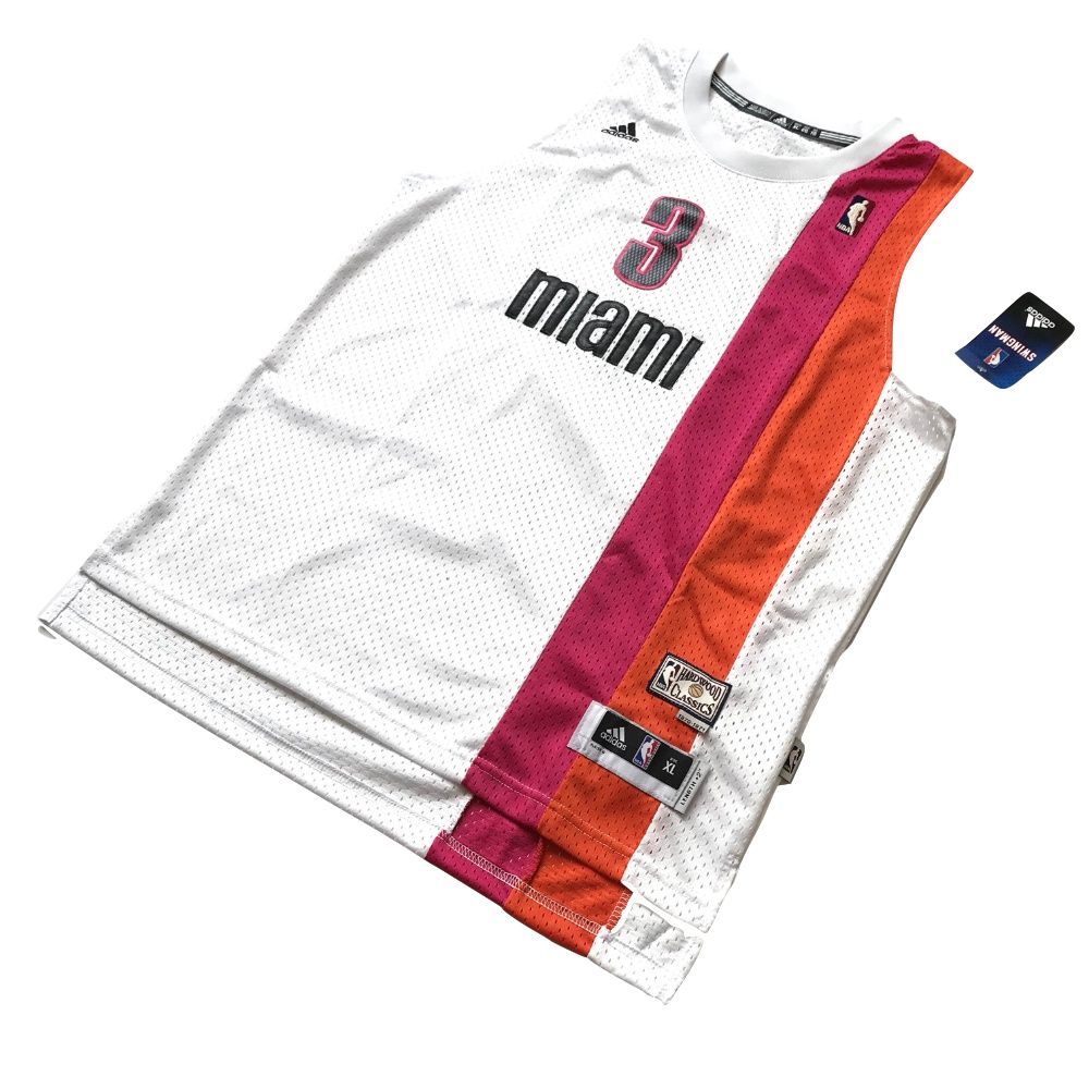 Баскетбольная майка 1970-71 Dwyane Wade Miami Floridians White Soul Swingman