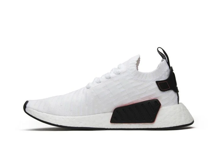 Кроссовки Adidas NMD_R2 Primeknit 'White Black'