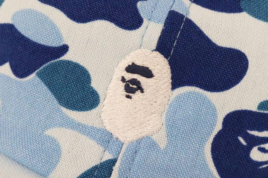 Бейсболка BAPE ABC Camo Ape Head Panel Cap Blue