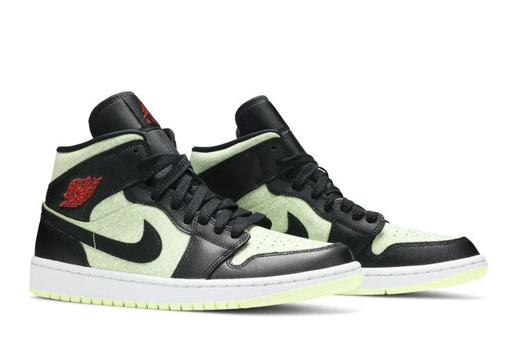 Krossovki-Wmns-Air-Jordan-1-Mid-SE-Black-Barely-Volt-7