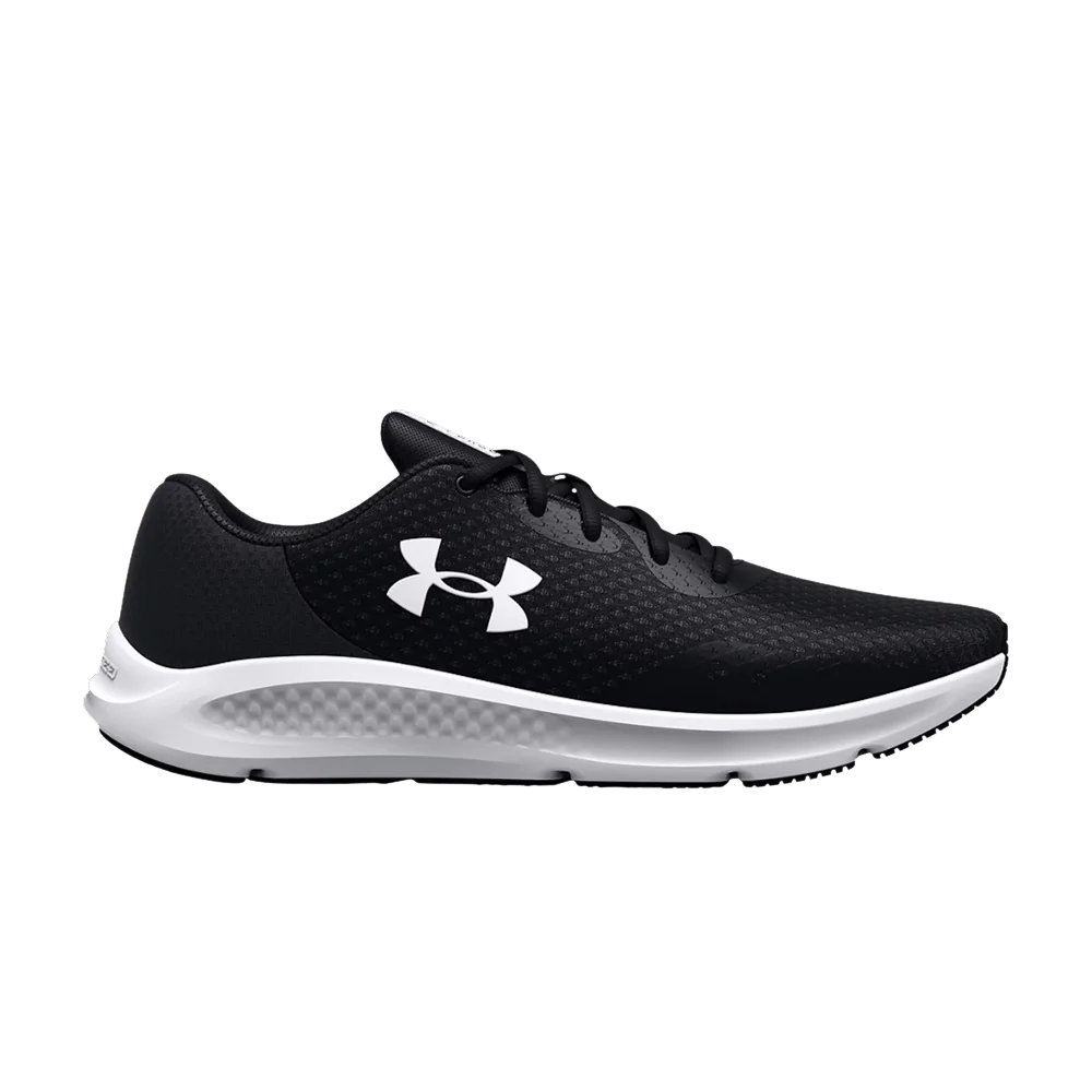 Кроссовки Under Armour Charged Pursuit 3 4E Wide 'Black White'