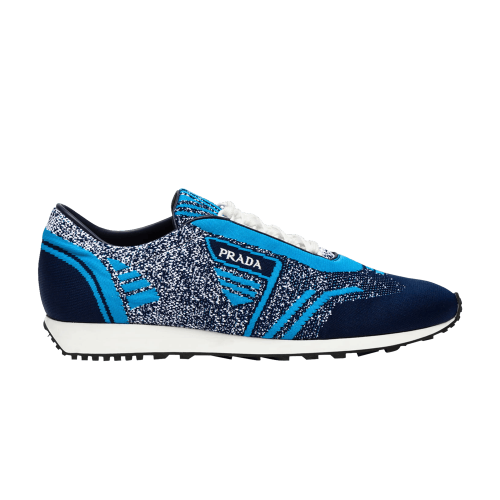 Кроссовки Prada Knit Jacquard Fabric Low 'Navy'