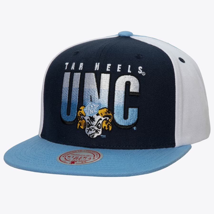 Бейсболка Mitchell & Ness Navy North Carolina Tar Heels Billboard 2 Snapback Hat