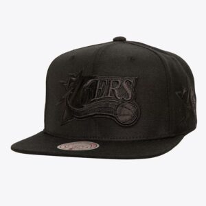 Mitchell-Ness-Black-Philadelphia-76ers-Pearl-Snapback-Hat-300x300