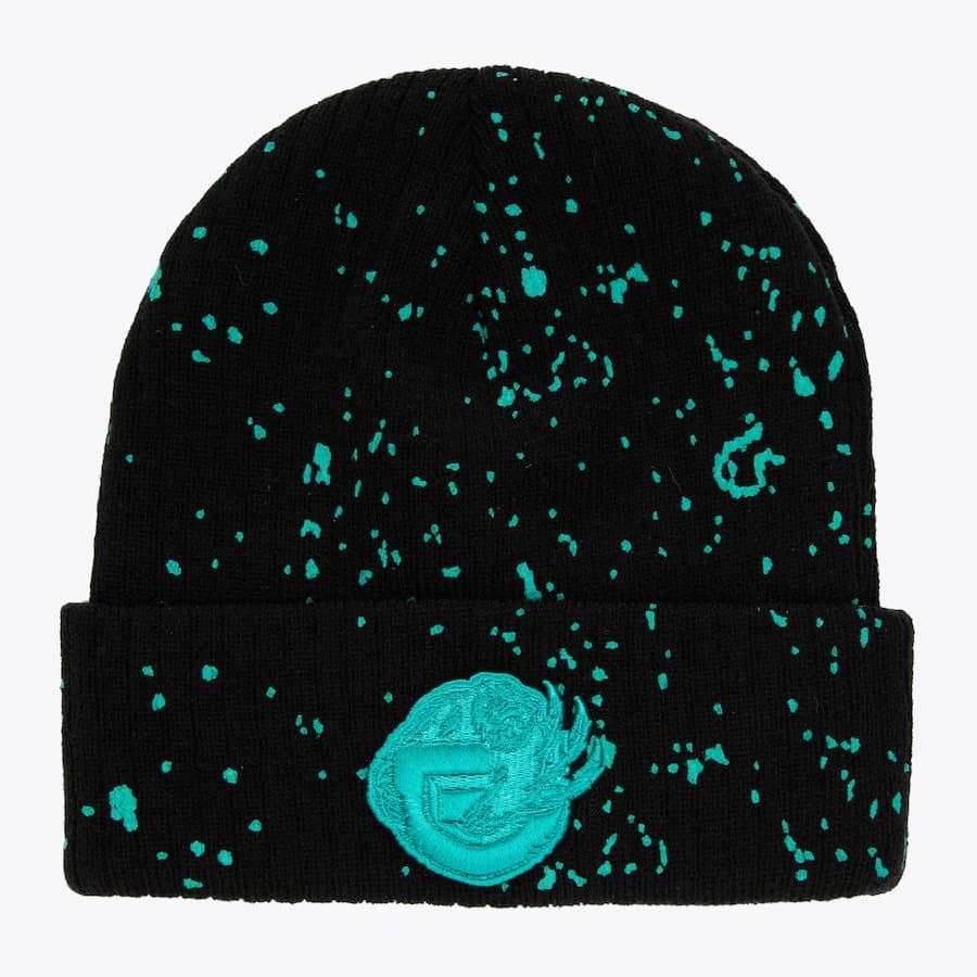 Шапка Mitchell & Ness Black Vancouver Grizzlies Vintage Nep Cuffed Knit Hat