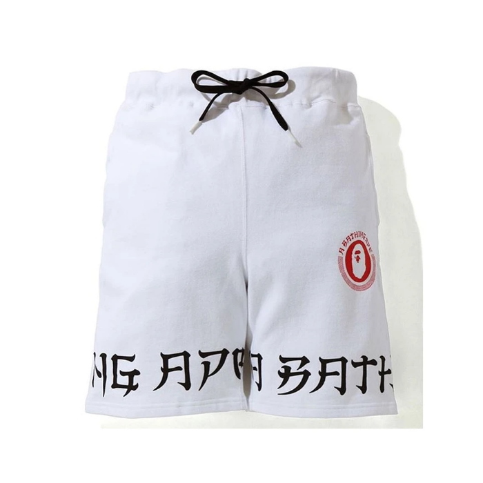Спортивные шорты BAPE A Bathing Ape Lettered Sweat Shorts White