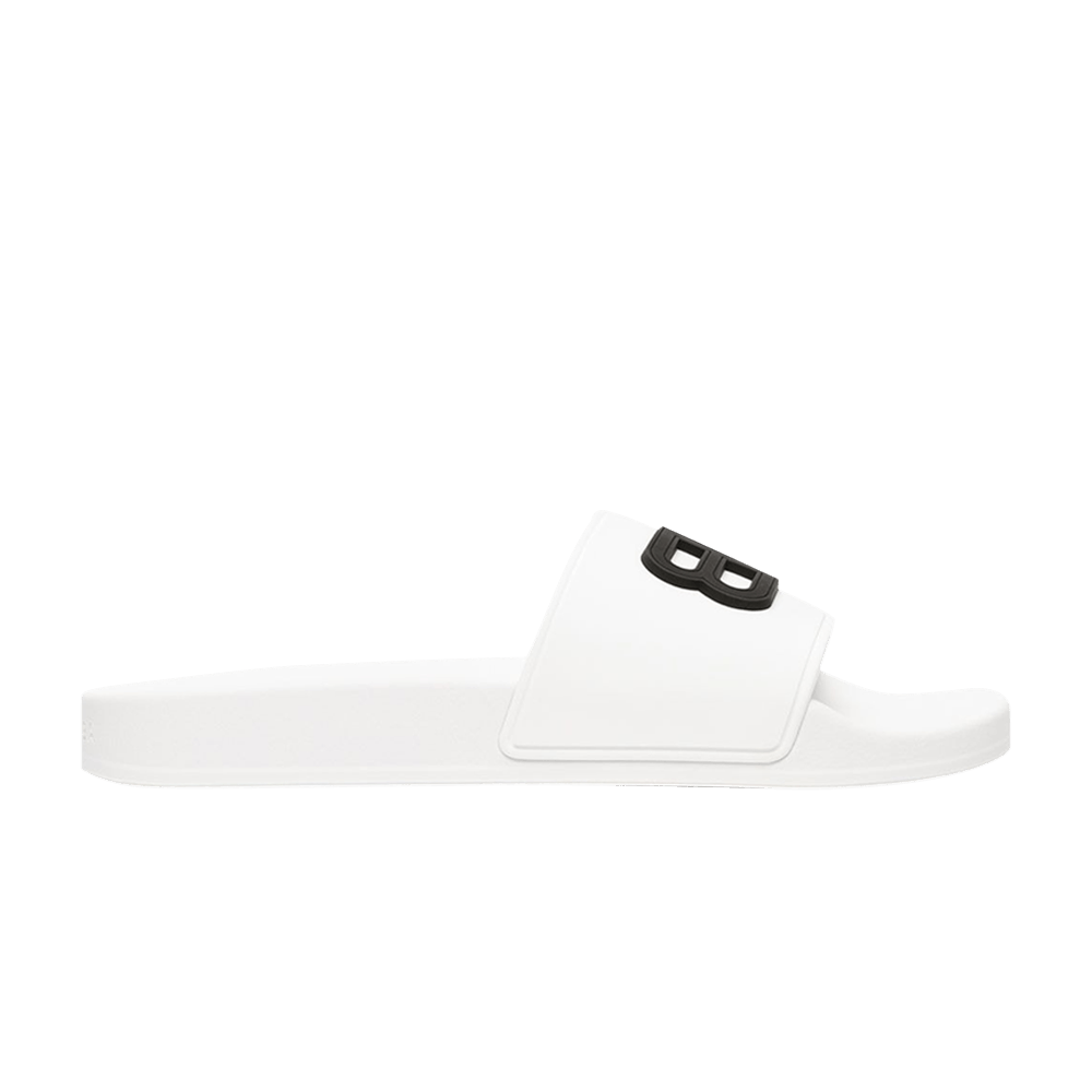 Кроссовки Balenciaga Wmns Pool Slides 'White Black'