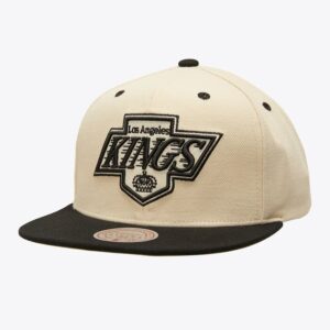 Mitchell-Ness-Cream-Black-Los-Angeles-Kings-Vintage-Logo-Snapback-Hat-300x300