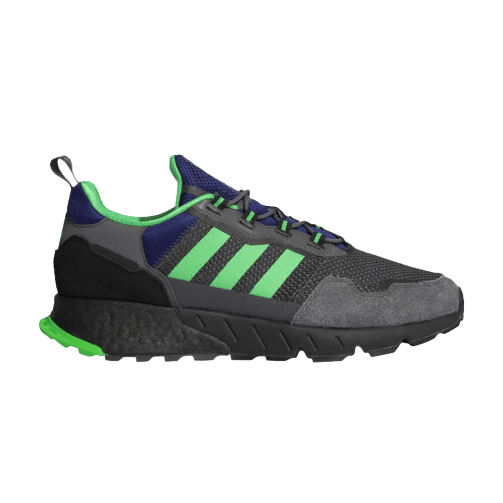 Кроссовки Adidas ZX 1K Boost 'Grey Screaming Green'