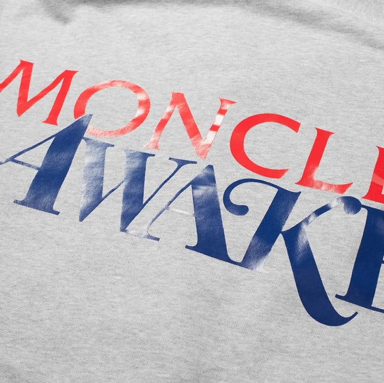 Худи Awake x Moncler Maglia Hoodie Light Grey