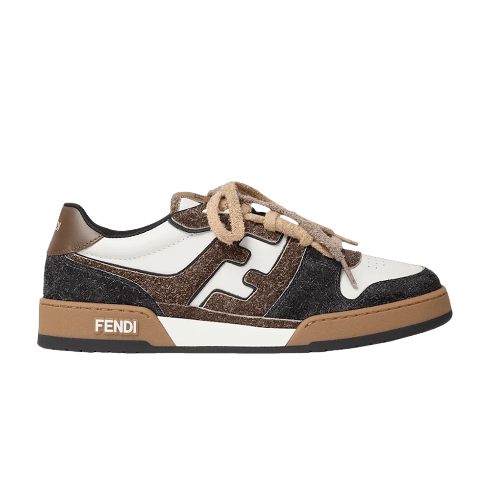 Krossovki-Fendi-Match-Sneaker-White-Brown