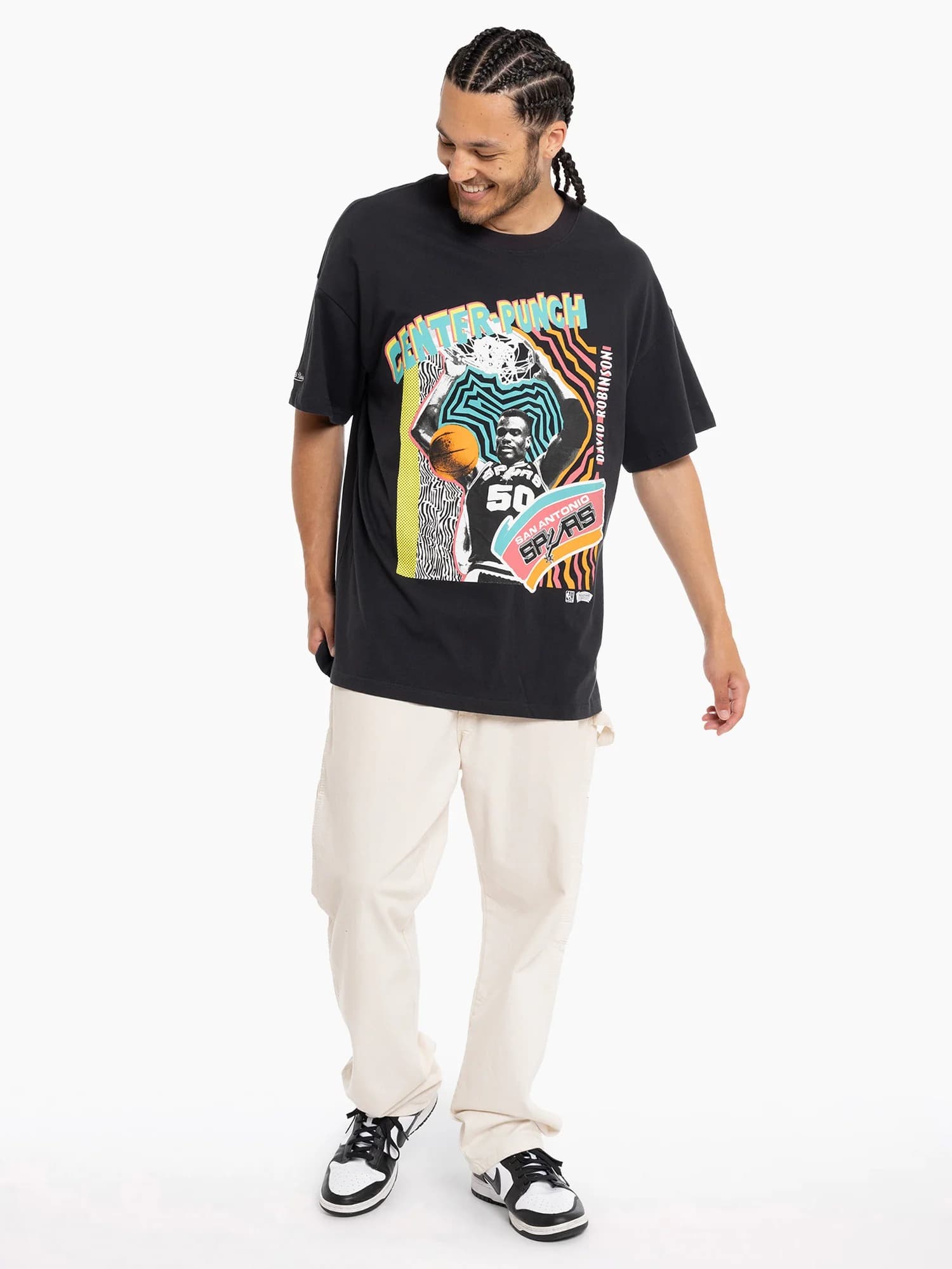 Футболка Mitchell & Ness San Antonio Spurs Center Punch Vintage T-Shirt