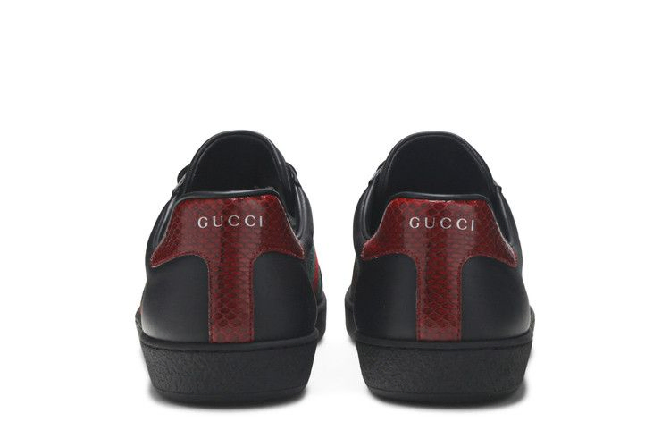 Кроссовки Gucci Ace Leather 'Black'