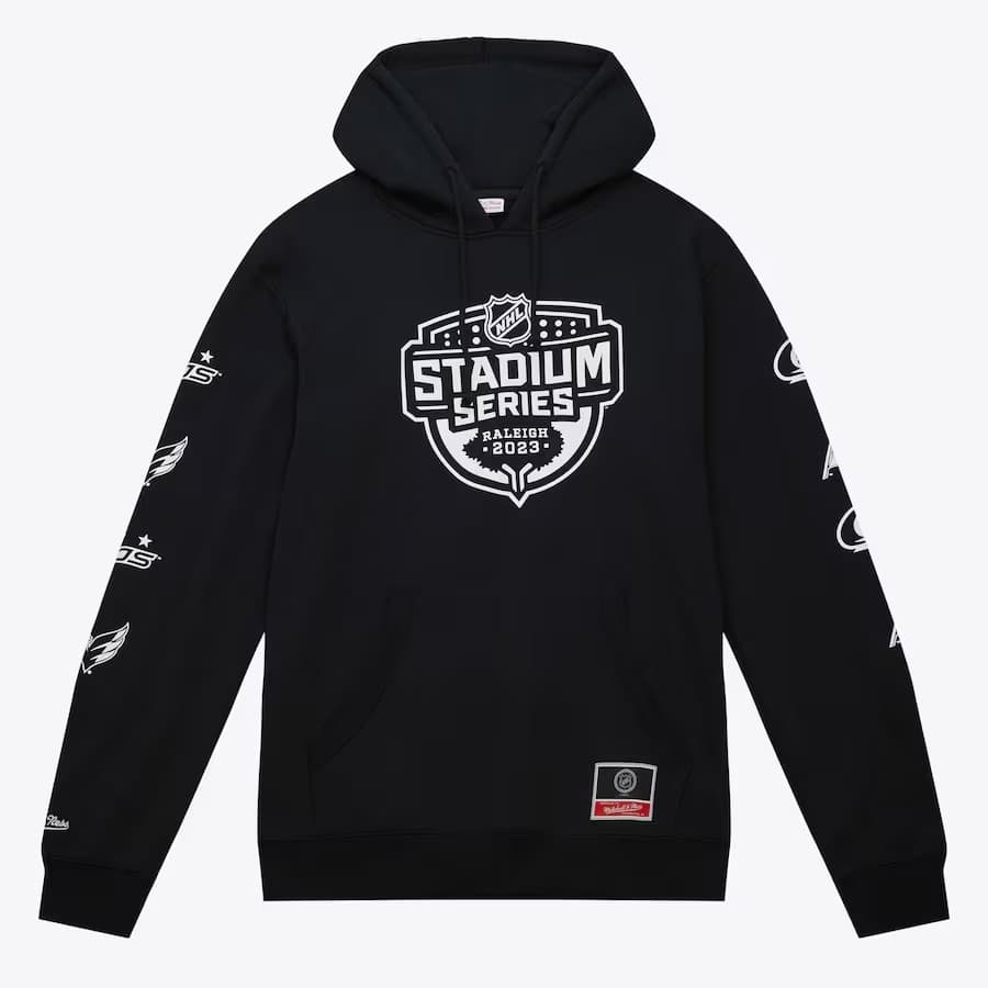Худи Mitchell & Ness Black 2023 NHL Stadium Series Lockup Pullover Hoodie