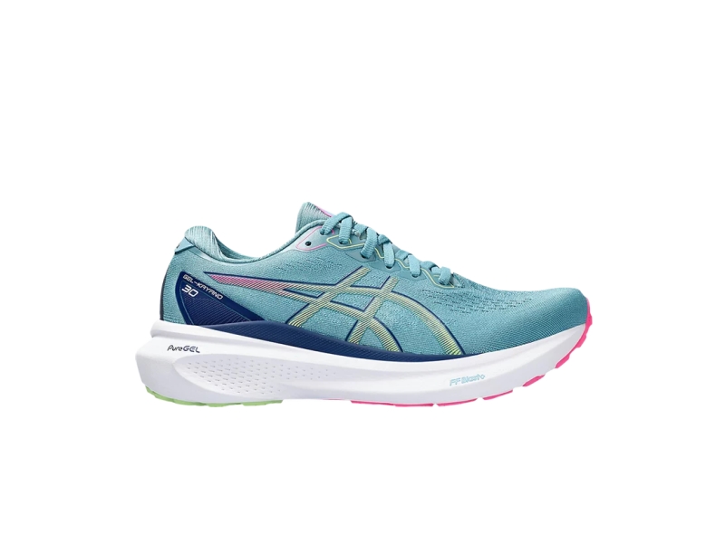 Кроссовки Wmns Asics Gel Kayano 30 Gris Blue Lime Green