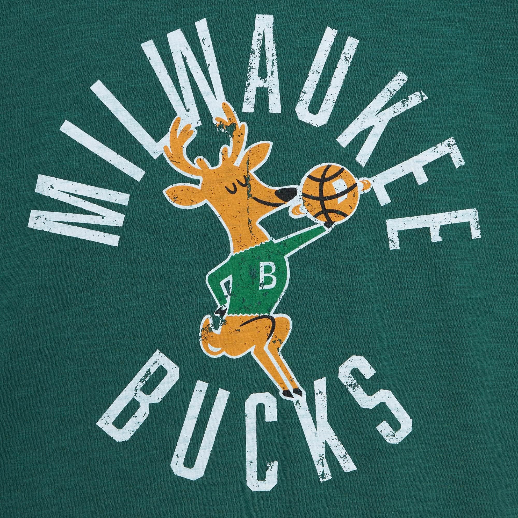 Футболка Mitchell & Ness Legendary Slub SS Green Tee Milwaukee Bucks