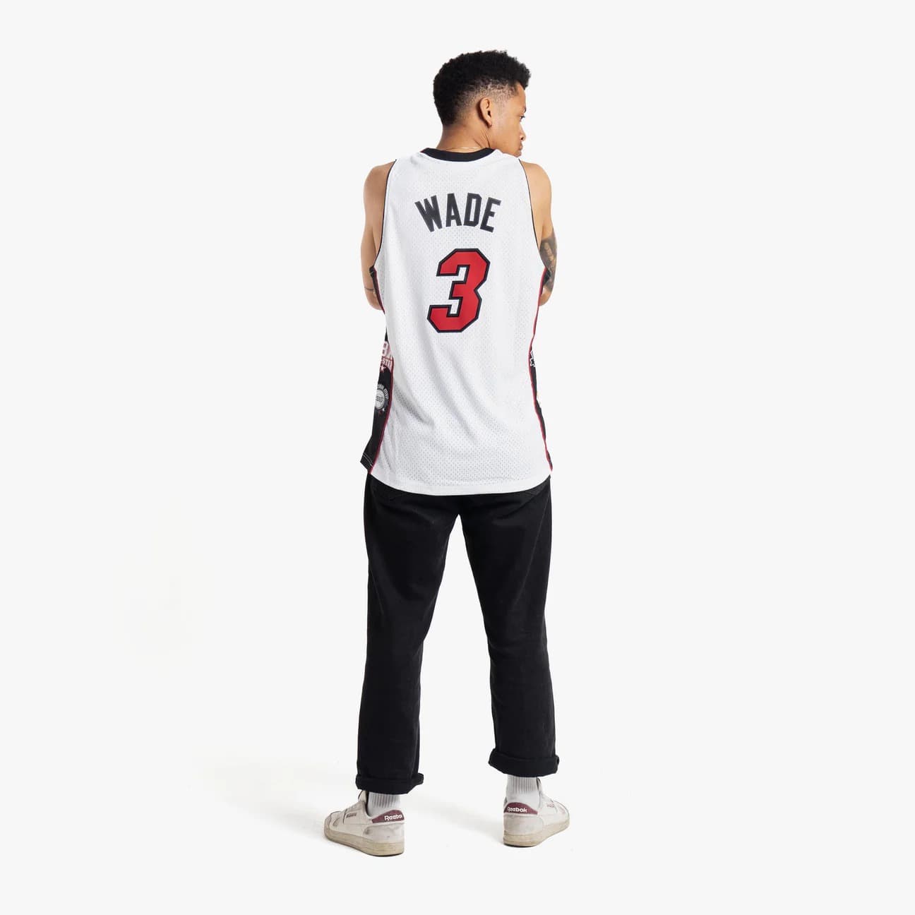 Баскетбольная джерси 2023 Miami Heat Dwyane Wade #3 Hall Of Fame NBA Limited White Jersey