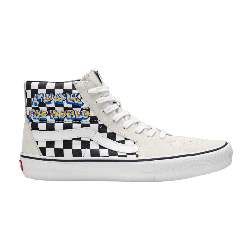 Кроссовки Vans Supreme x Sk8 Hi 'Fuck The World - White'