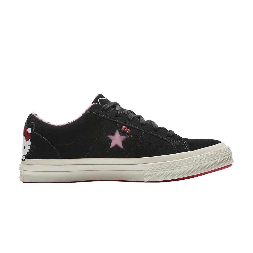 Кроссовки Hello Kitty x Converse One Star Suede Low 'Black'