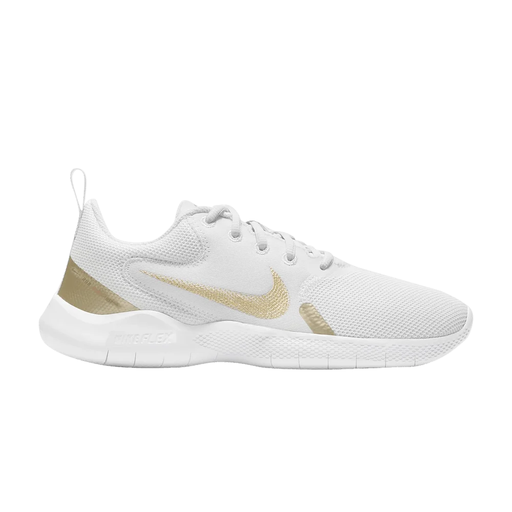 Krossovki-Nike-Wmns-Flex-Experience-Run-10-White-Metallic-Gold-Star