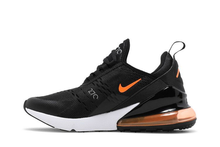 Кроссовки Nike Air Max 270 GS 'Black Total Orange'