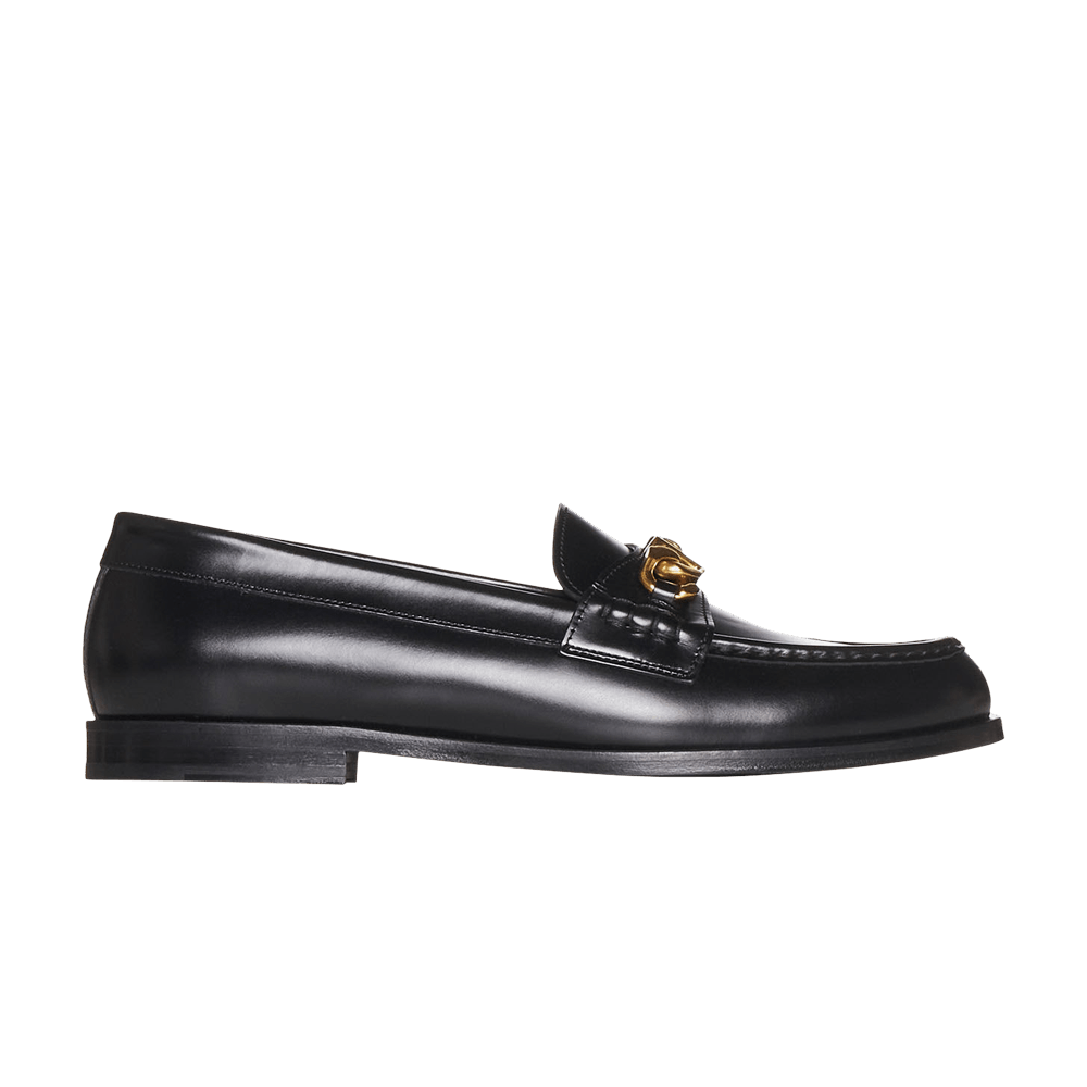 Кроссовки Valentino Chain V Logo Loafer 'Black'