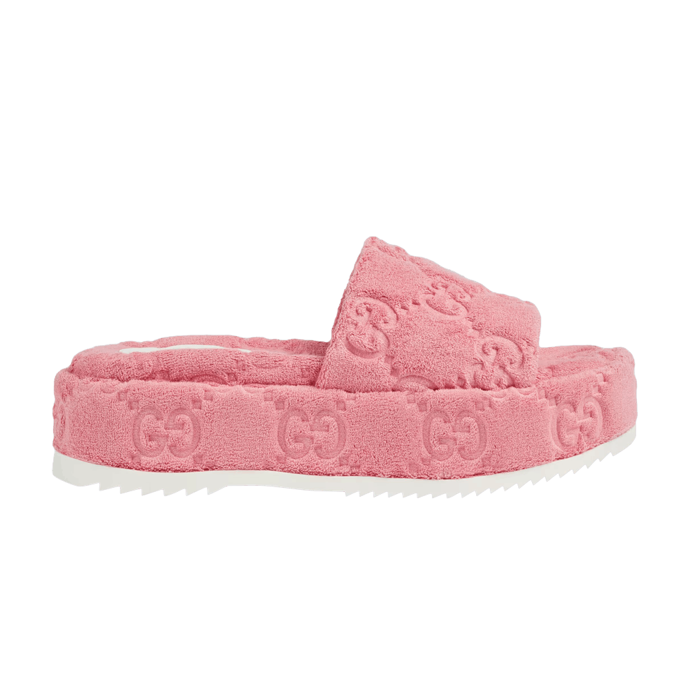 Сандалии Gucci Wmns GG Platform Sandal 'Wild Rose'