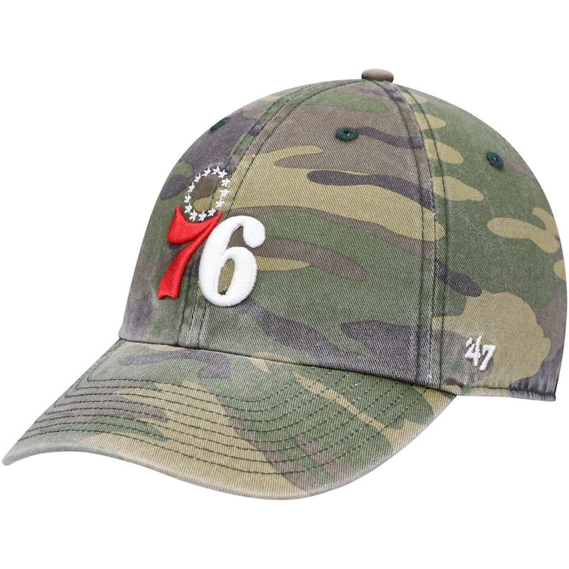 Mens-47-Camo-Philadelphia-76ers-Clean-Up-Adjustable-Hat