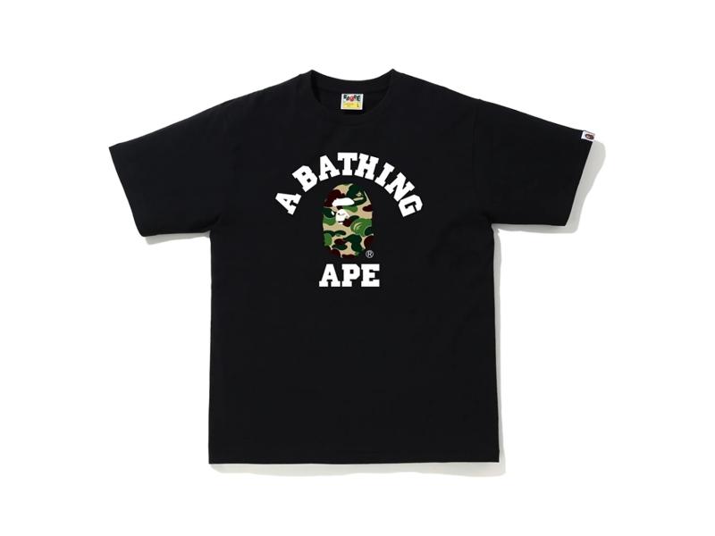 Футболка BAPE ABC Camo College Tee Black/Green