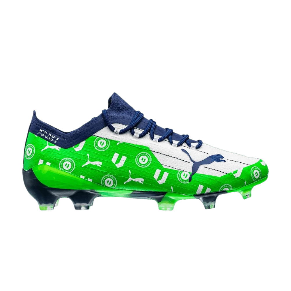Кроссовки Unisport x Puma Ultra 1.1 FG AG 'Green White'